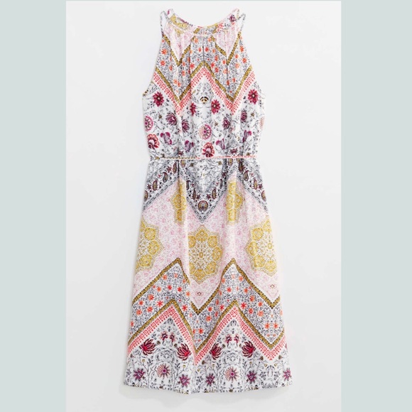 NWT LOFT Petite Tapestry Halter Dress - Picture 3 of 5